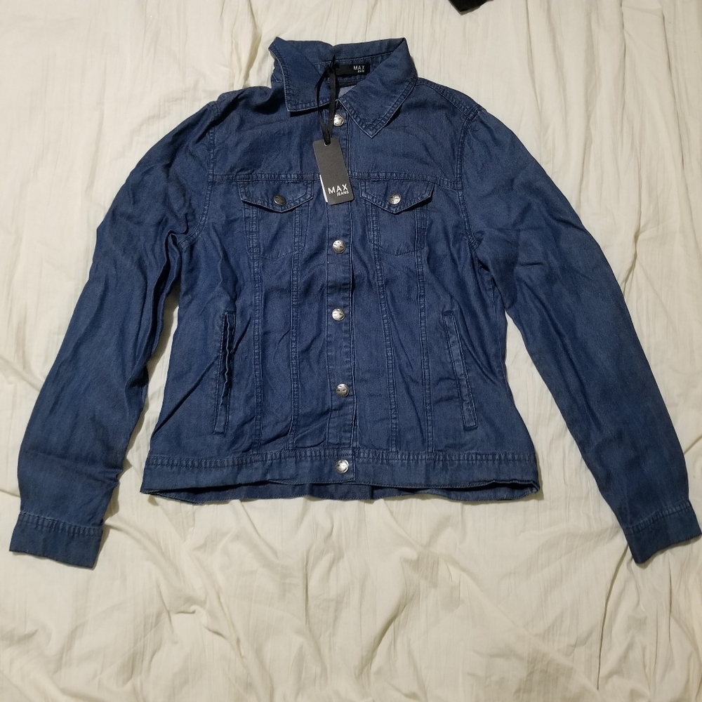 Denim style button down shirt